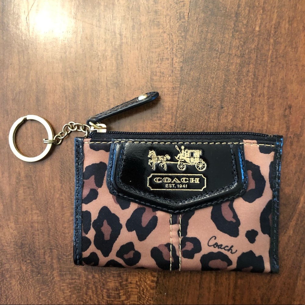 Coach Black Cheetah Clutch